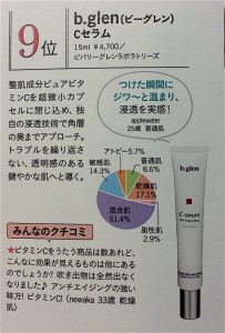 @cosmeクチコミランキング美容液部門第9位