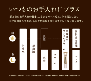 資生堂 エリクシール シュぺリエル エンリッチド リンクルクリームS 使用順序